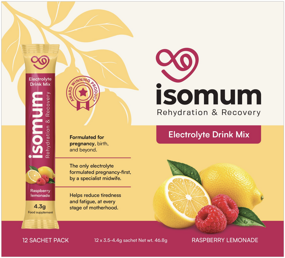 ISOMUM Raspberry Lemonade box of 12 sachets