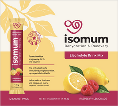ISOMUM Raspberry Lemonade box of 12 sachets